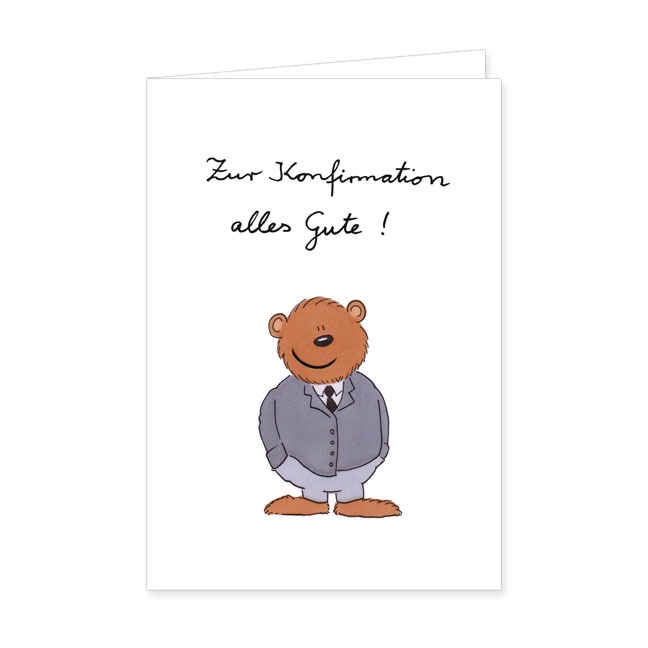 Doppelkarte Konfirmation - Rannenberg & Friends - Doppelkarte Klappkarte mit Umschlag Maße: 125 x