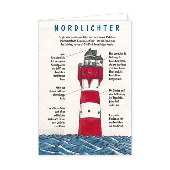 Doppelkarte Nordlichter- Rannenberg &amp; Friends - Doppelkarte Klappkarte mit Umschlag, Maße: 12.5 x