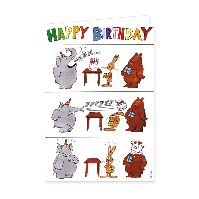 Doppelkarte Happy Birthday- Rannenberg &amp; Friends - Doppelkarte Klappkarte mit Umschlag, Maße: