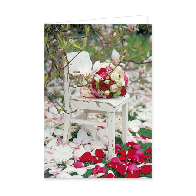 Doppelkarte Magnolienblütenmeer- Rannenberg &amp; Friends - Doppelkarte Klappkarte mit Umschlag