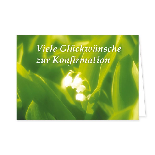 Doppelkarte Viele Glückwünsche zur Konfirmation- Rannenberg & Friends - Doppelkarte Klappkarte