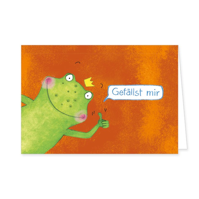 Doppelkarte Gefällst mir- Rannenberg & Friends - Doppelkarte Klappkarte mit Umschlag Maße: 125 x