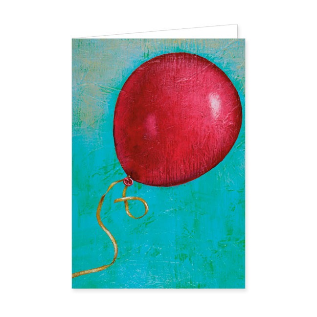 Doppelkarten Roter Luftballon- Rannenberg & Friends - Doppelkarte Klappkarte mit Umschlag Maße: