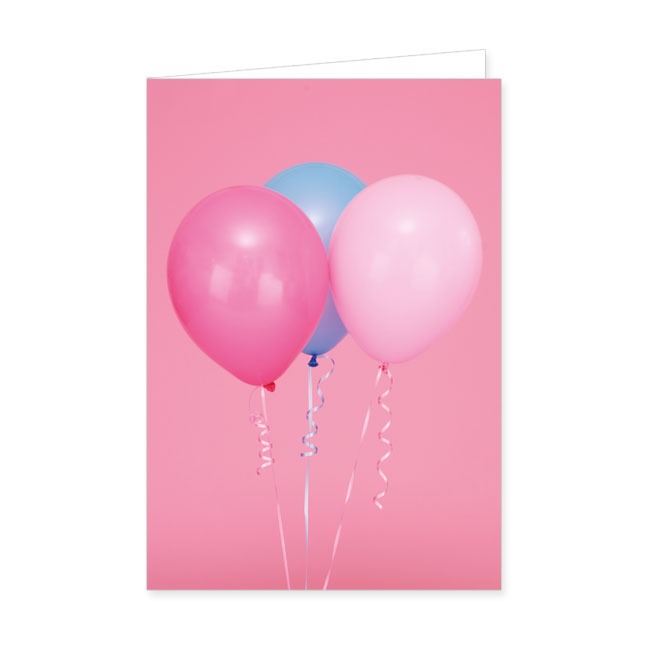 Doppelkarten Drei Luftballons- Rannenberg & Friends - Doppelkarte Klappkarte mit Umschlag Maße: