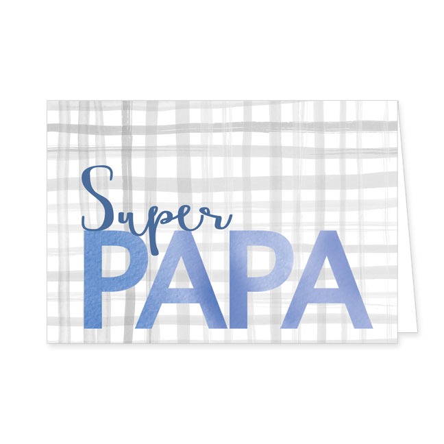 Doppelkarte Super Papa- Rannenberg & Friends - Doppelkarte Klappkarte mit Umschlag Maße: 125 x