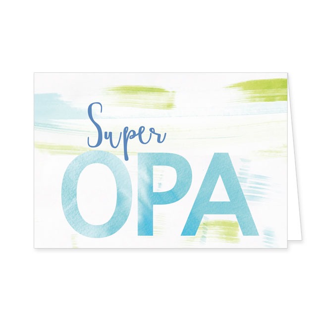 Doppelkarte Super Opa- Rannenberg & Friends - Doppelkarte Klappkarte mit Umschlag Maße: 125 x 185