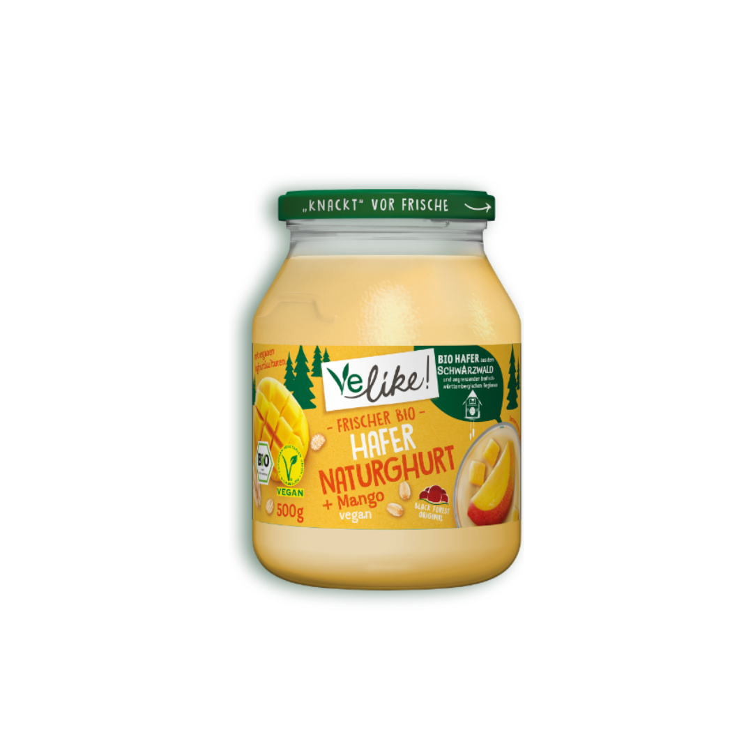 Bio Hafer Naturghurt mit Mango