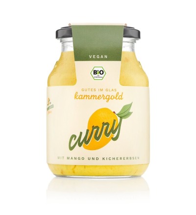 Bio Veganes Curry mit Mango und Kichererbsen - Kammergold