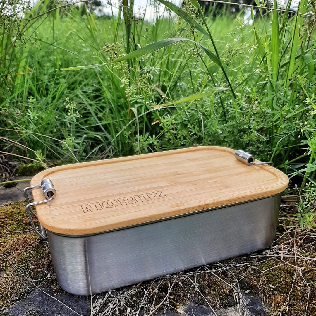 Bambus Lunchbox personalisiert minimalitisch 4