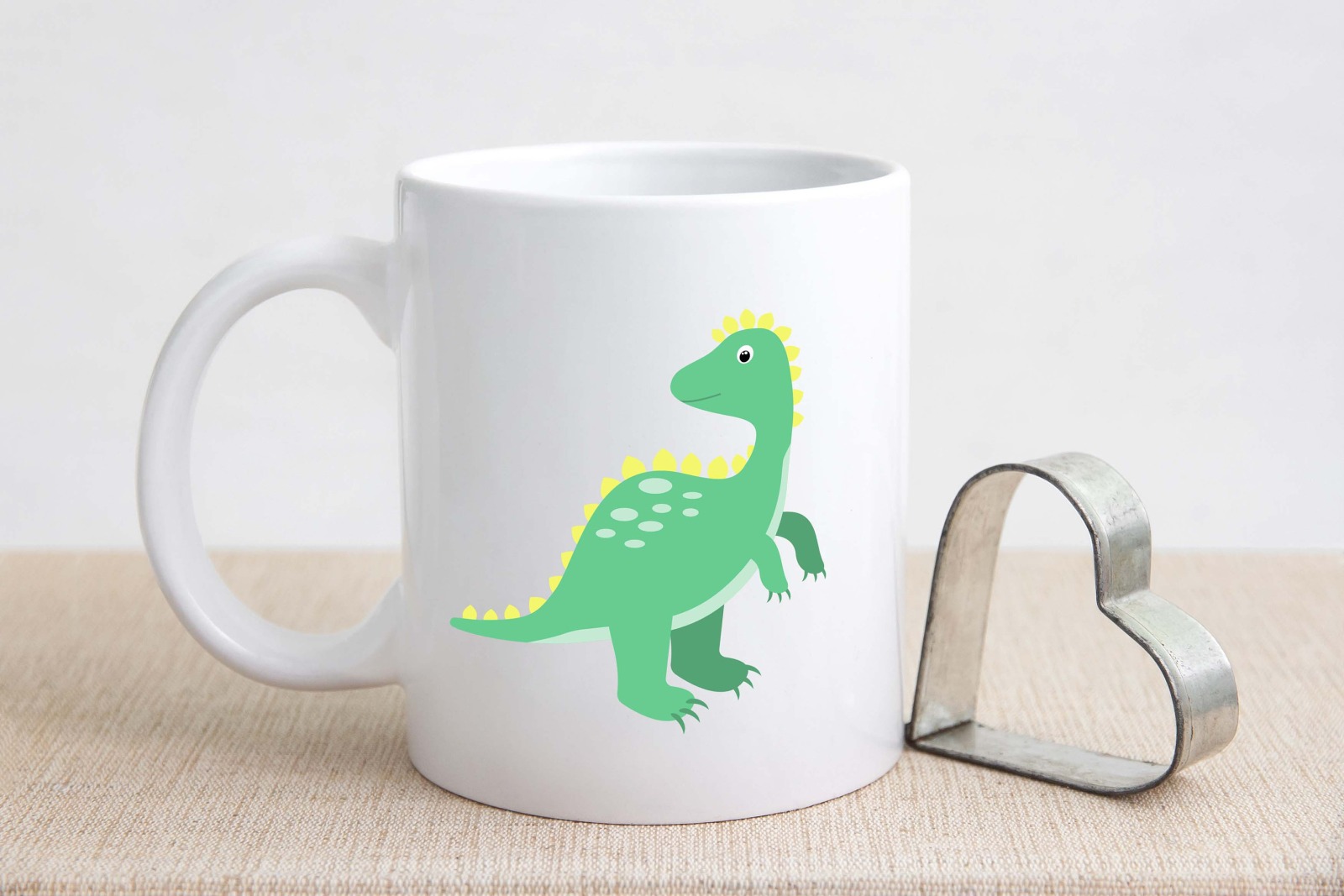 Tasse Dinosaurier-Look personalisiert mit Wunschname 2