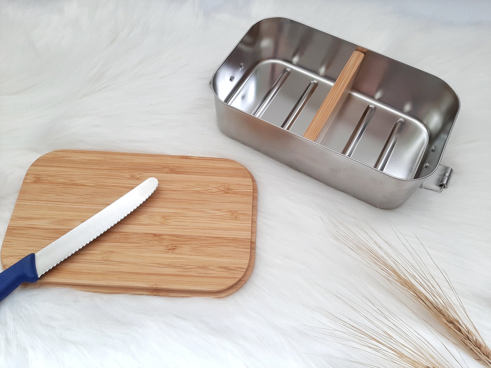 Bambus Lunchbox personalisiert minimalitisch