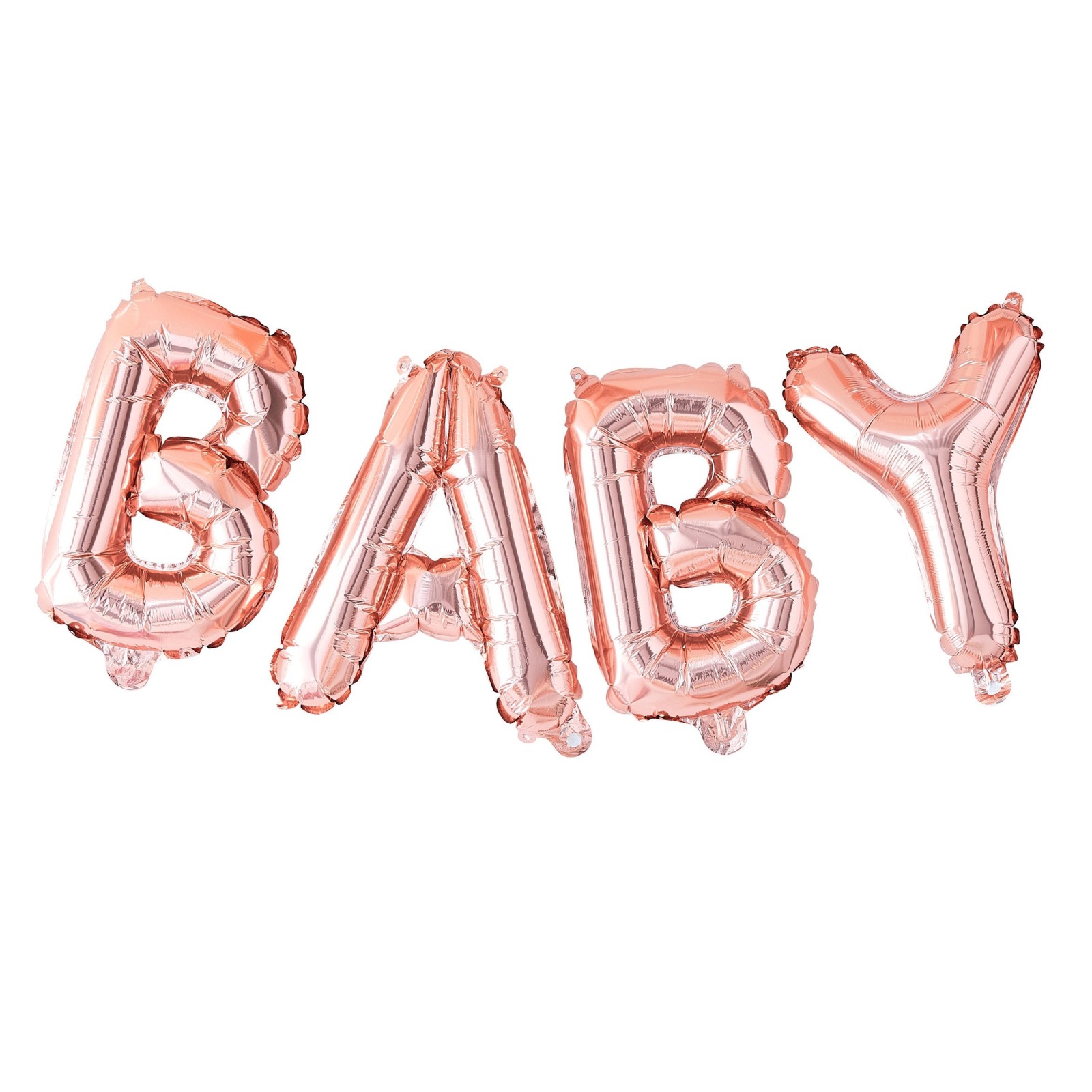 Babyparty-Ballon-Wimpel Kette Roségold | Newborn Party | Genderparty | Luftballons Folienballons |