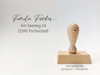 Adressstempel - Fischer | Füllerschrift
