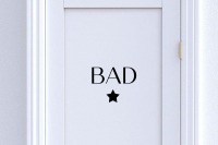 Türschild Badezimmer / Bad mit Symbol 4