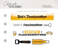 Flaschenöffner Meterstab Bier - Personalisiert | Baustelle Handwerker Werkzeug | Kapselheber |