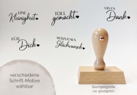 Kalligraphie | Stempel vers. Sprüche | 50x25 mm | 8 Design 7