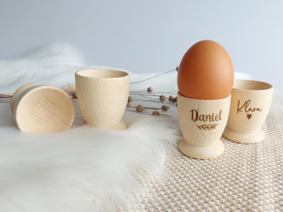 Eierbecher mit Namen - Personalisierter Eierbecher zu Ostern