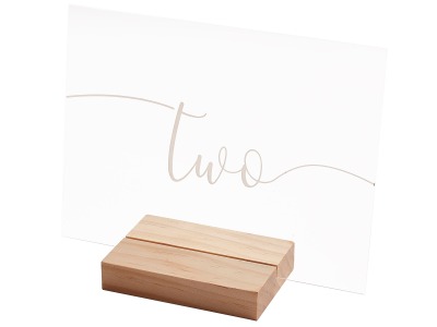 Tischnummern 1 - 12 aus Acryl | Holz Aufsteller mit Tischnummer für den Hochzeitstisch -