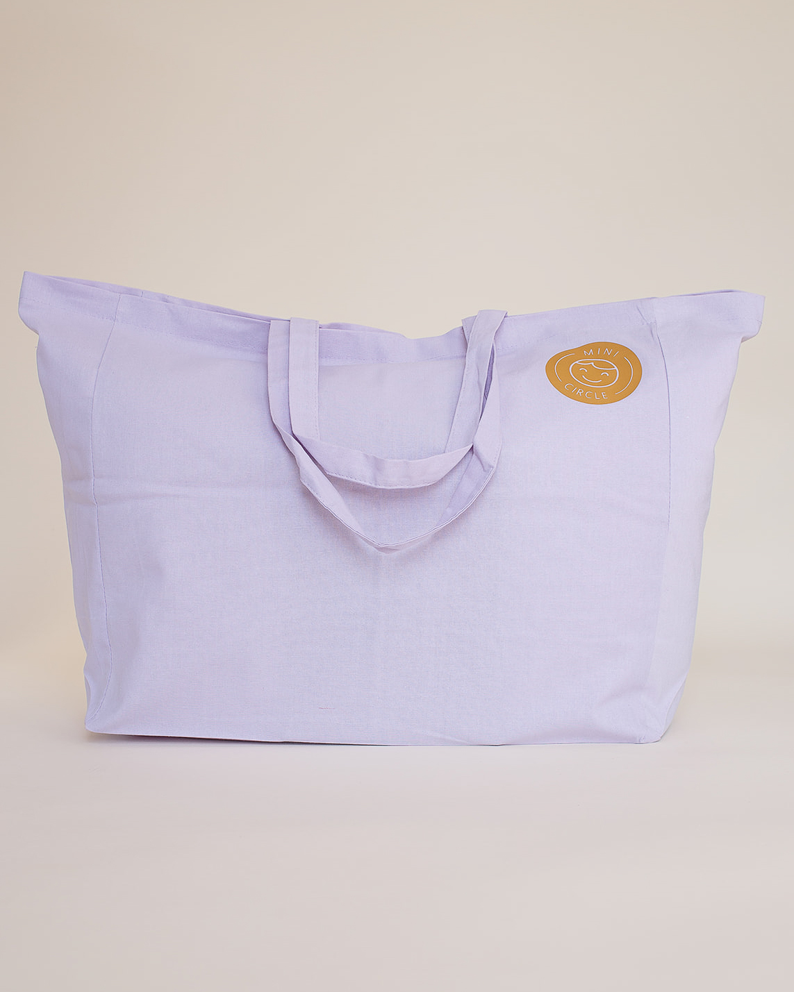 Cotton Bag Orchid Lavender - Dirty Mustard