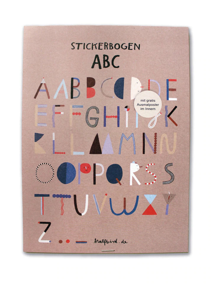 Stickerbogen ABC Halfbird
