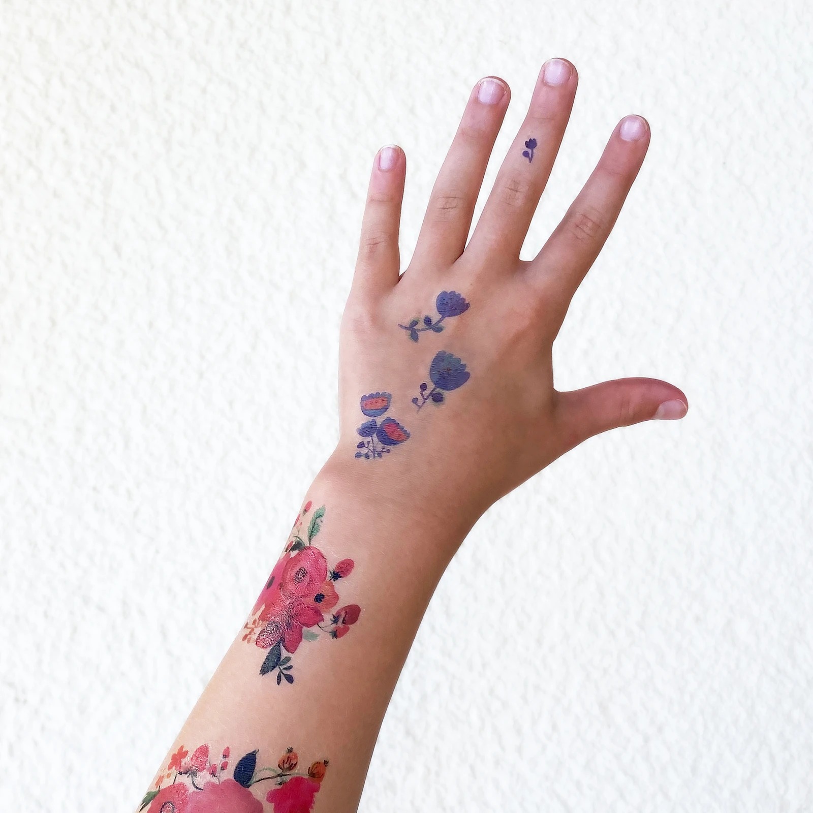 Tattoo Floral Halb und Halb 3