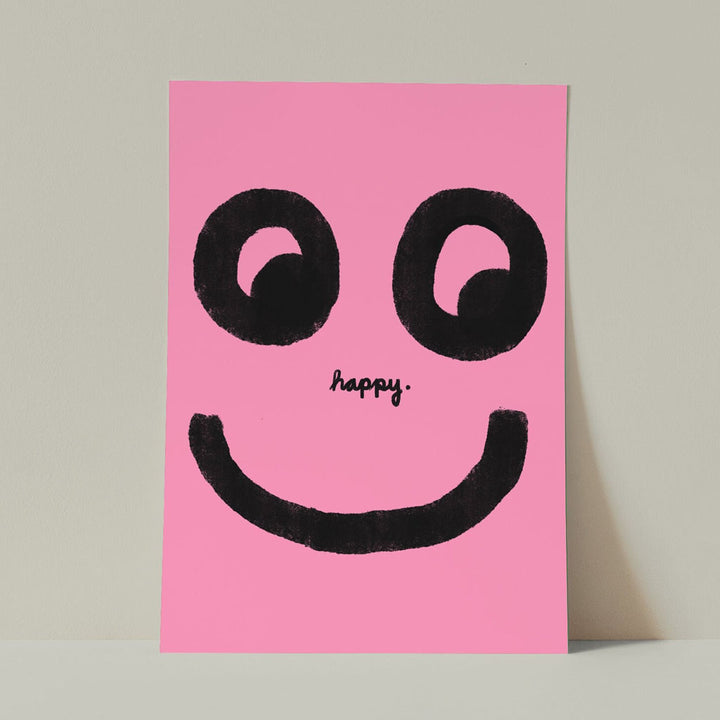 Postkarte Happy Rosa Framboise und Ketchup 2