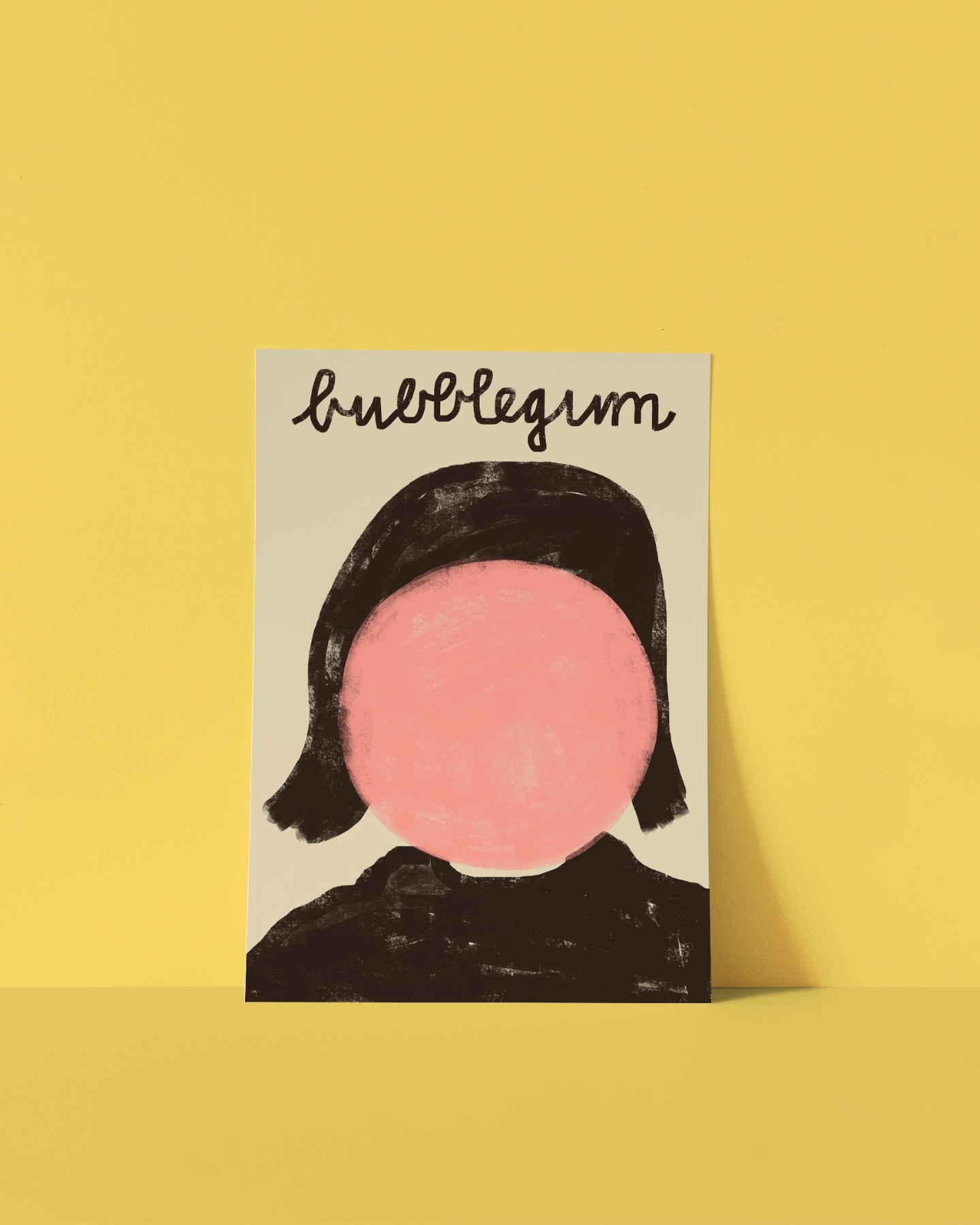 Postkarte bubblegum OLD - Framboise und Ketchup