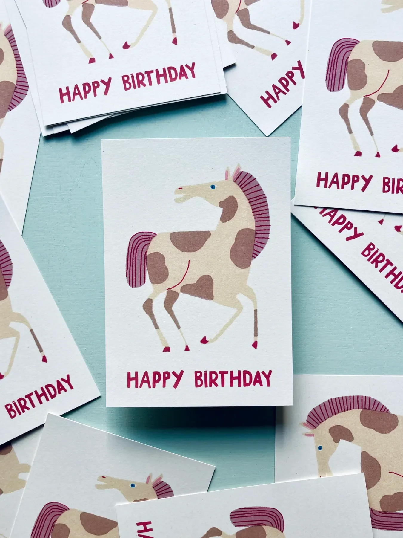 Postkarte Birthday Pony Jungwiealt 2