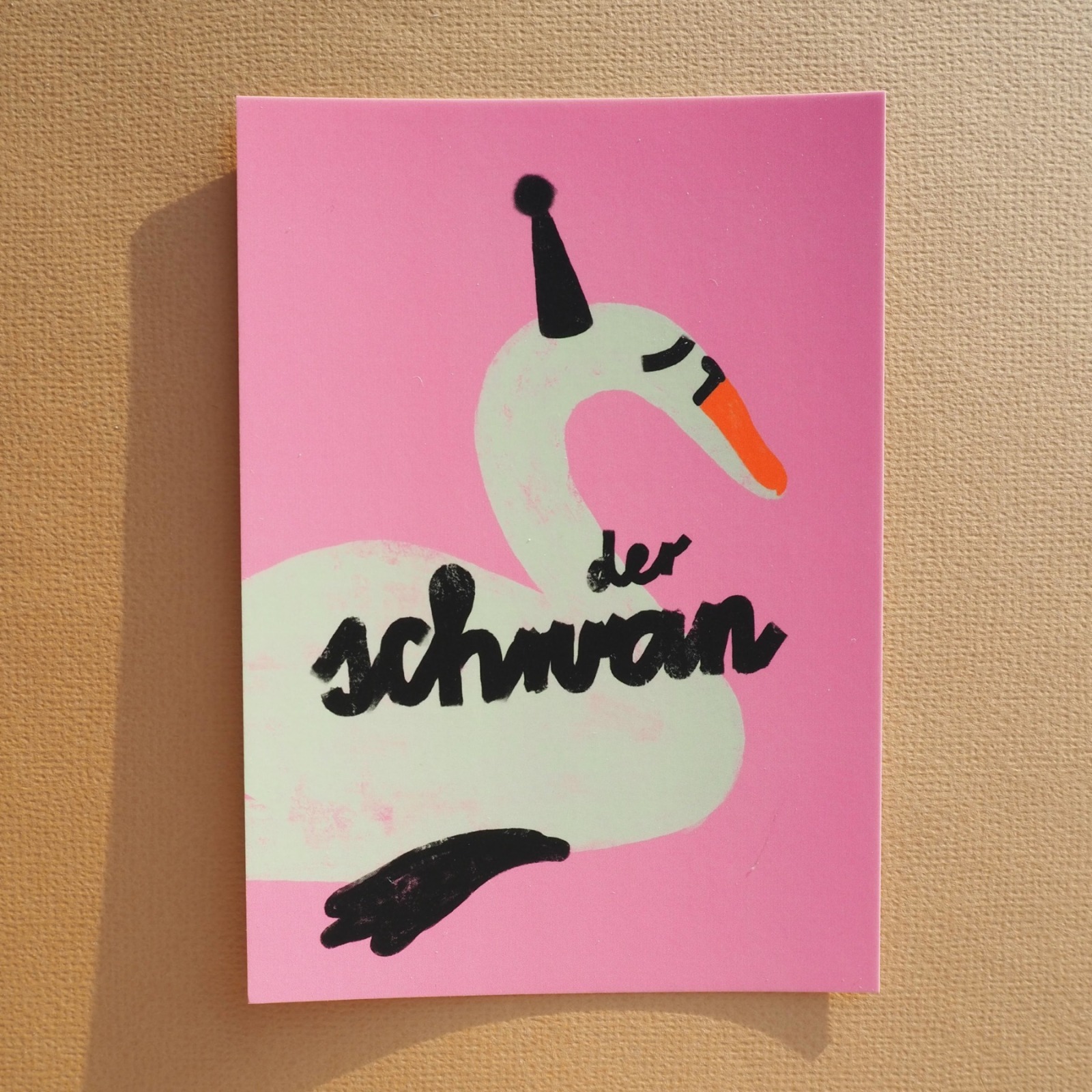 Postkarte Der Schwan Framboise und Ketchup