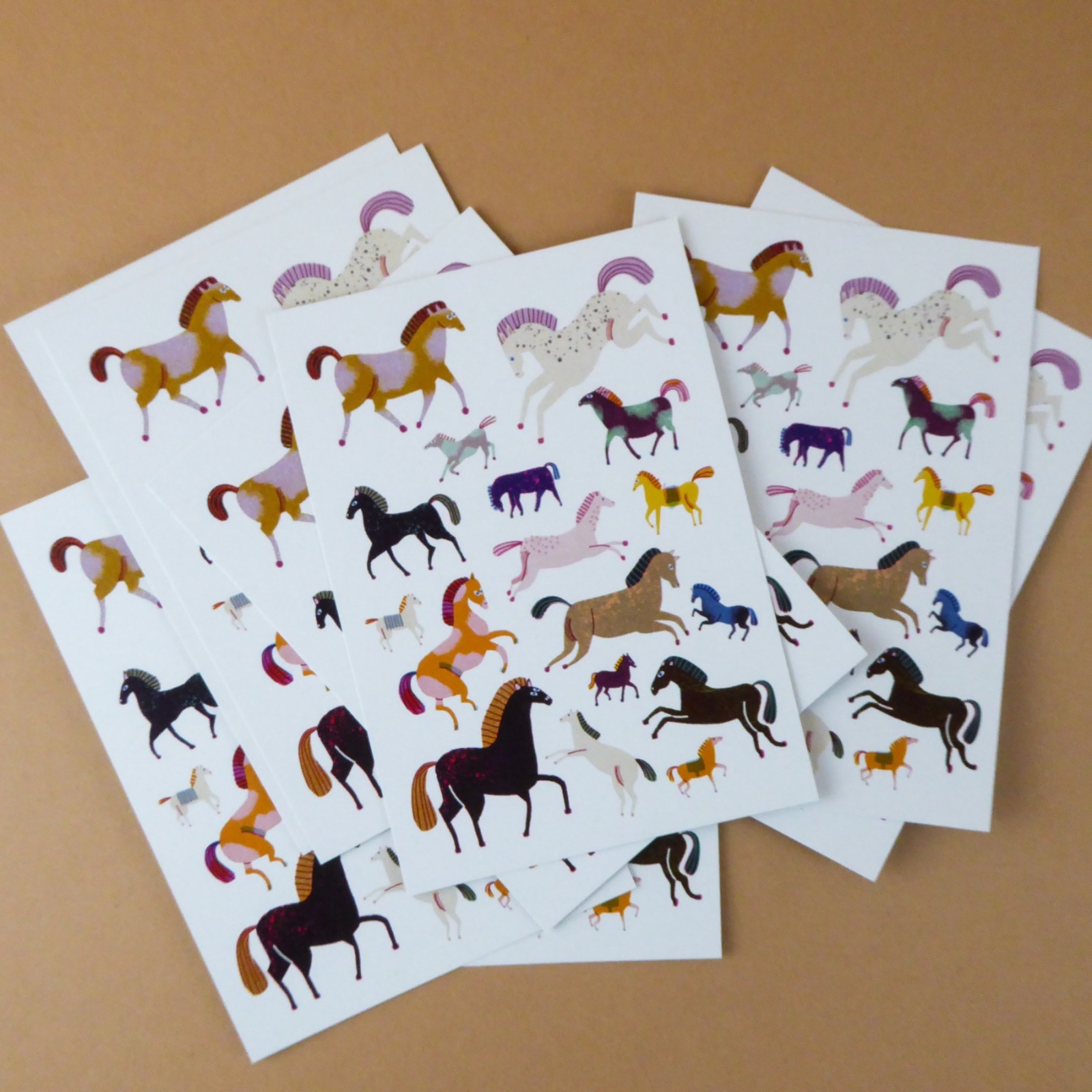 Postkarte Horses Jungwiealt 2