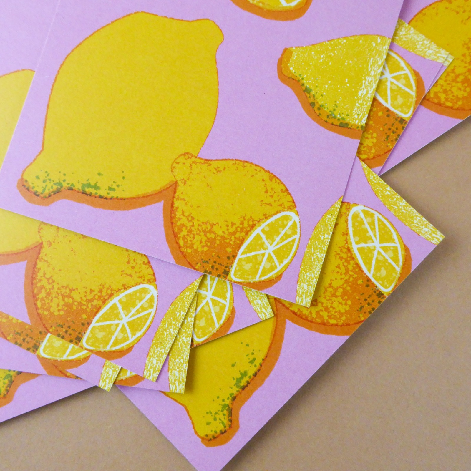 Postkarte Pink Lemons Jungwiealt 3
