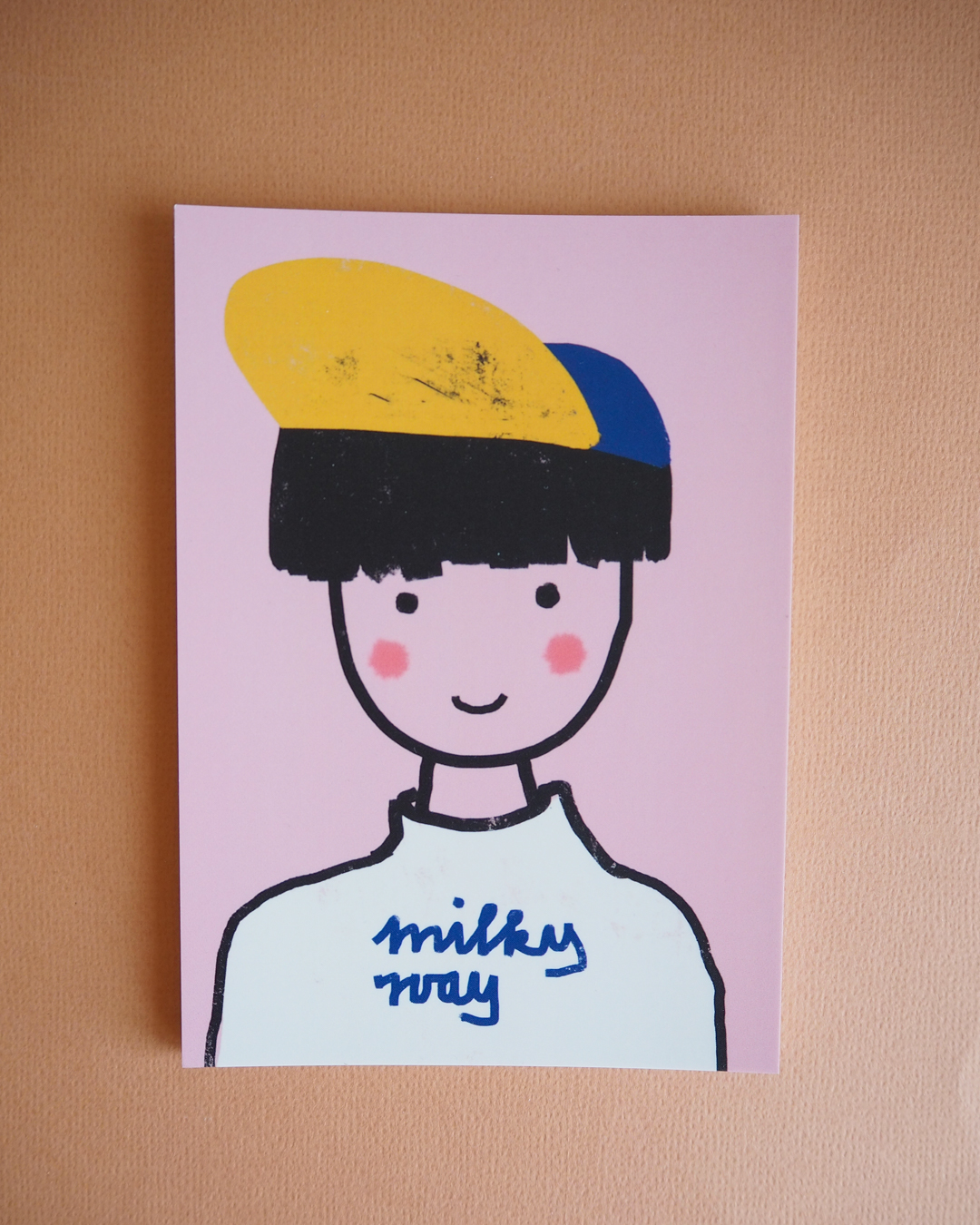 Postkarte Milky Way Boy Framboise und Ketchunp