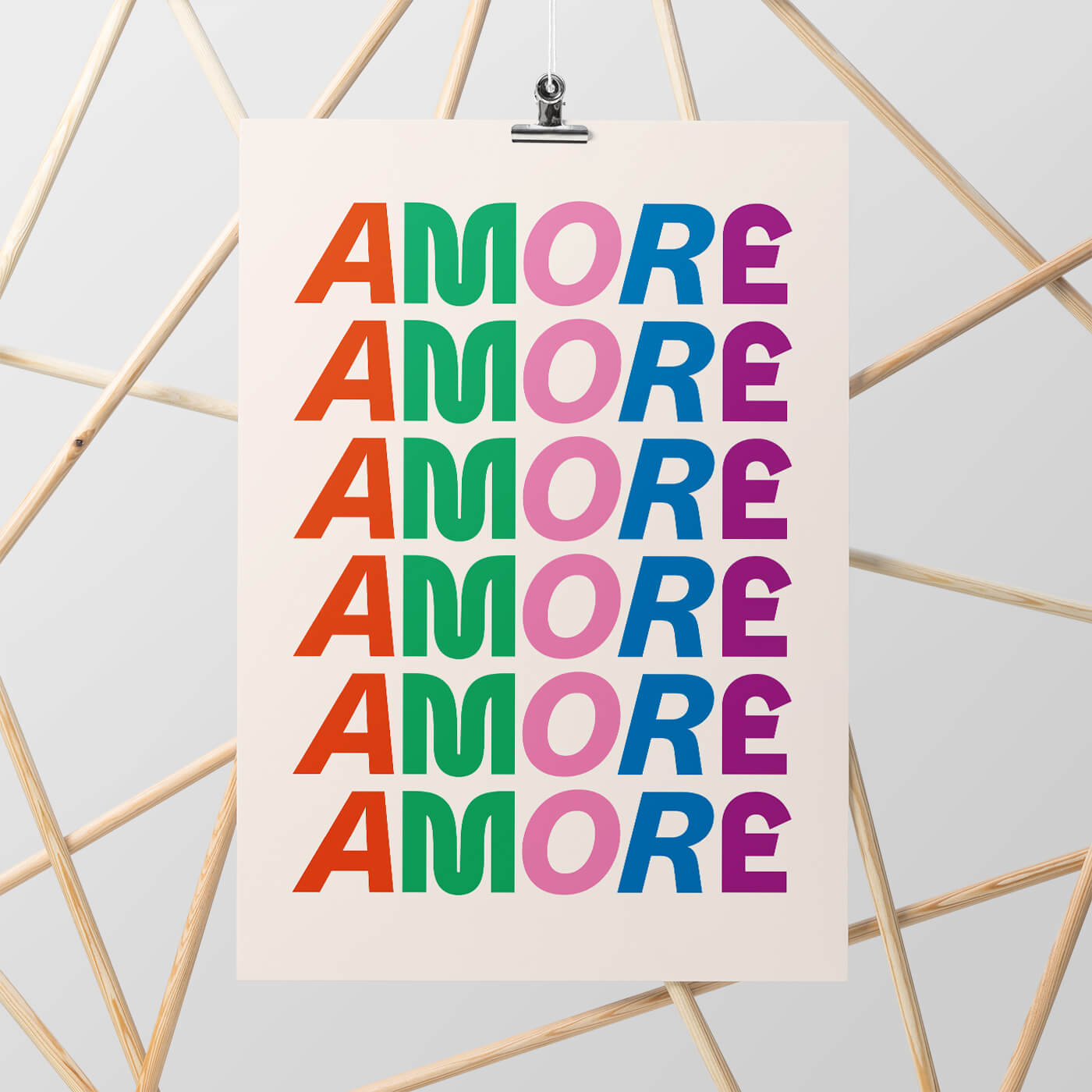 Amore Poster A3 - Studio Ciao