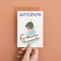 Postkarte Winterkind JudithMachtDas