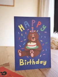 Postkarte Geburtstag Bär JudithMachtDas