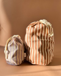 Multibag 2-Pack Marine Stripe Terracotta Lavender - Haps Nordic