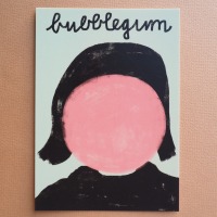 Postkarte Bubblegum Framboise und Ketchup