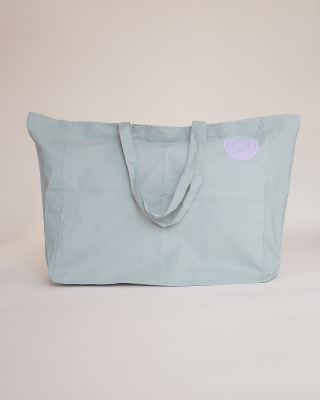 Cotton Bag Sage - Flieder Patch - Logo Flieder