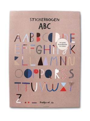 Stickerbogen ABC Halfbird - Anna Katharina Jansen