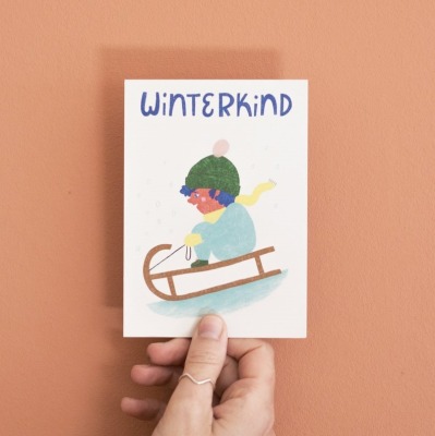 Postkarte Winterkind JudithMachtDas - Winterkid