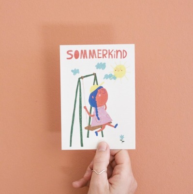 Postkarte Sommerkind JudithMachtDas - Summerkid