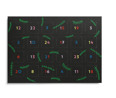 Mini Türchen Kalender Unter Pinien - Adventskalender