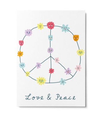 Postkarte Love and Peace Unter Pinien - Love and Peace