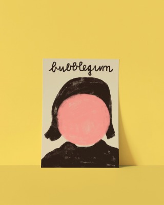 Postkarte bubblegum OLD - Framboise und Ketchup - bubblegum OLD