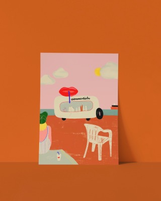 Postkarte sommerliebe - Framboise und Ketchup - sommerliebe