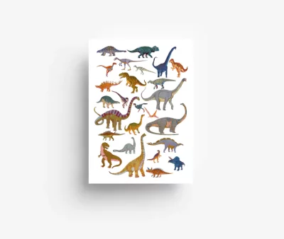 Postkarte Dino Jungwiealt - Dinosaurier