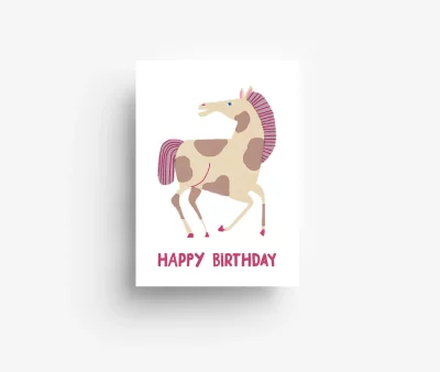Postkarte Birthday Pony Jungwiealt - Birthday Pony