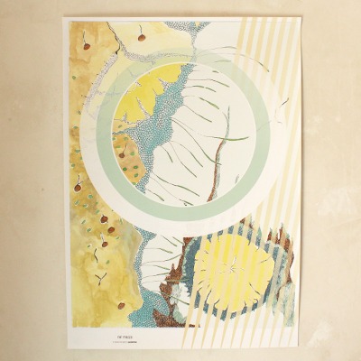 NEL MEZZO, Motiv mit einem Kreis - Plakat A2, Digitaldruck