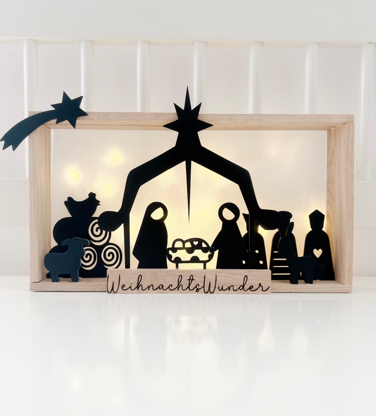 Lasercut Krippe Weihnachtswunder SVG 2