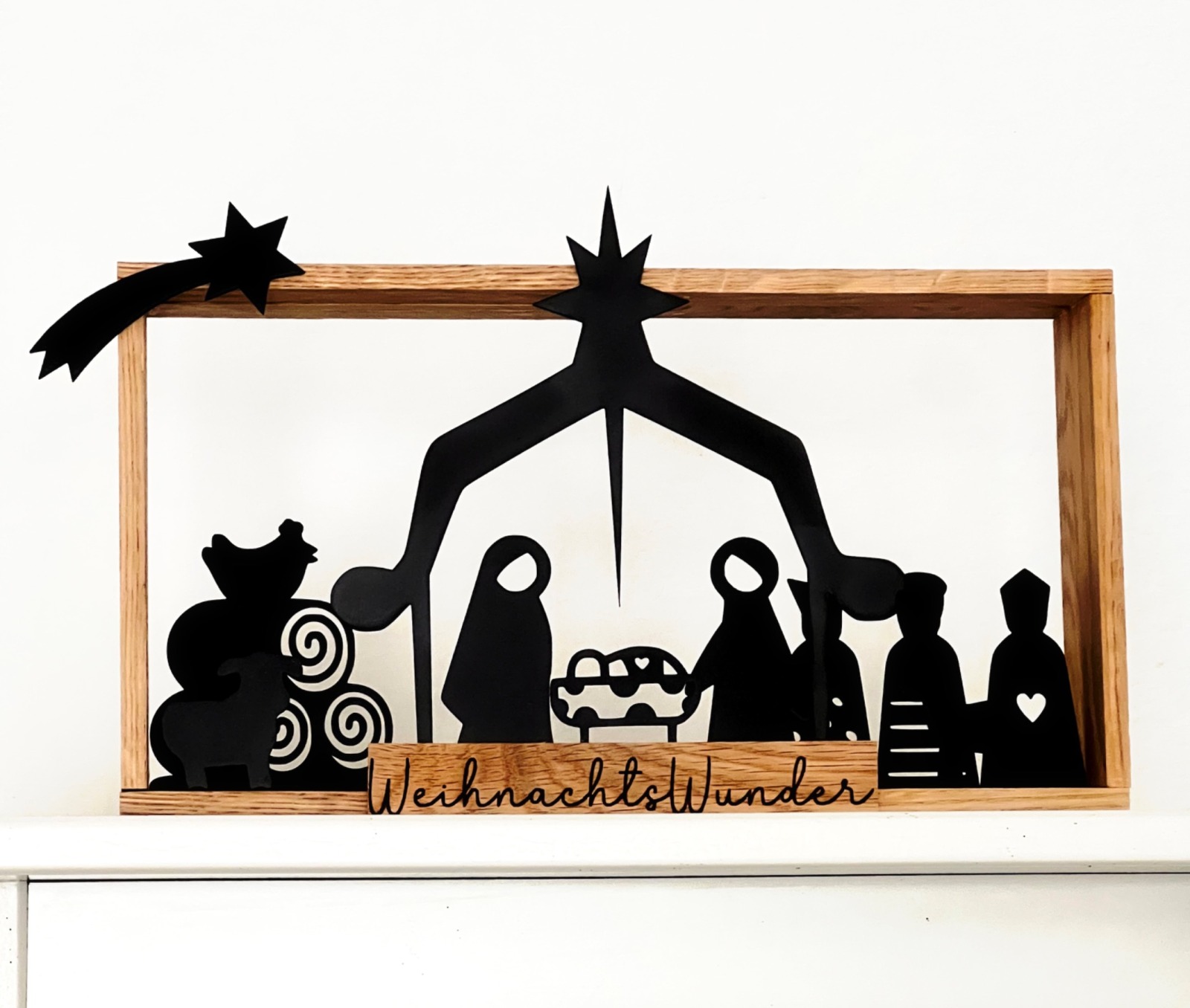 Lasercut Krippe Weihnachtswunder SVG 6